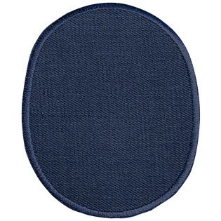 2x Aufbügelflecken - Jeans - umkettelt - blau