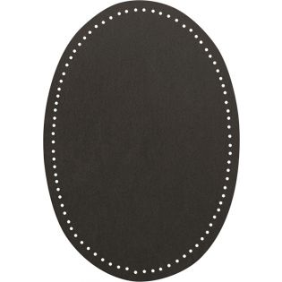 2x Wildlederimitat - Patches - 14x9,5cm - grau