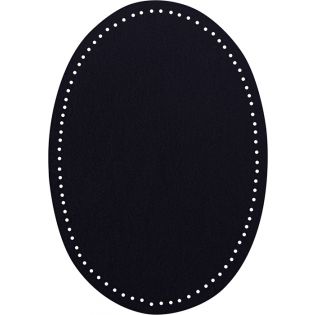 2x Wildlederimitat - Patches - 14x9,5cm - navy