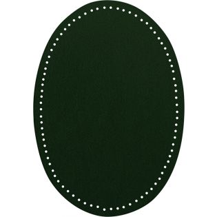 2x Wildlederimitat - Patches - 14x9,5cm - dunkelgrün