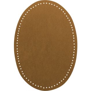 2x Wildlederimitat - Patches - 14x9,5cm - ocker