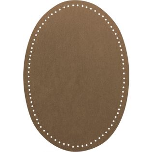 2x Wildlederimitat - Patches - 14x9,5cm - beige