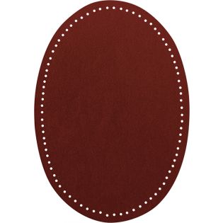 2x Wildlederimitat - Patches - 14x9,5cm - rost