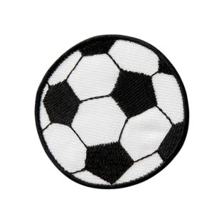 Applikation - Fußball schwarz/weiss