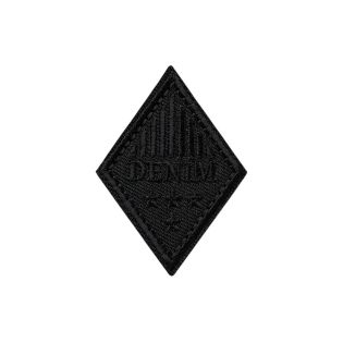 Applikation - Denim schwarz