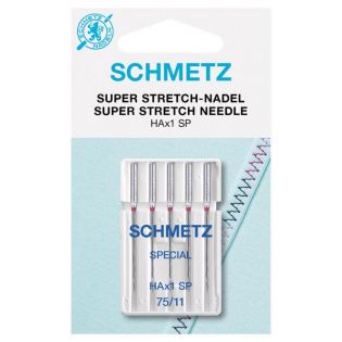 Schmetz - 5 Nähmaschinennadeln - Superstretch - HAx1 - SP - 75/11