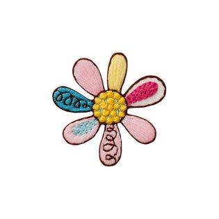 Applikation - Blume bunt