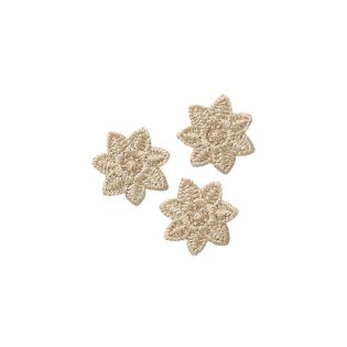 Applikation - 3 Sternchen, beige