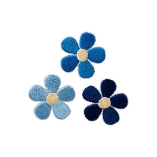 Applikation - Set Blumen Lila