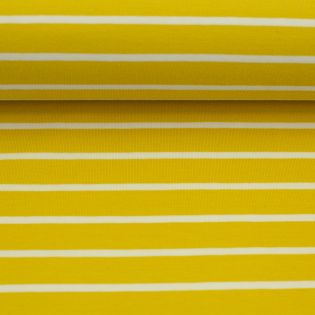 Baumwolljersey - Swafing - Isa - Streifen gelb