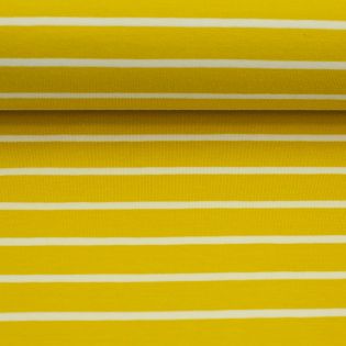 Baumwolljersey - Swafing - Isa - Streifen gelb