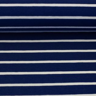Baumwolljersey - Swafing - Isa - Streifen marine