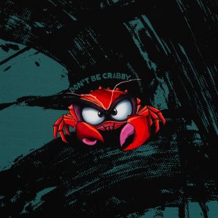French Terry - Swafing - Eddy the Crab by Thorsten Berger - Panel Krabbe smaragd 