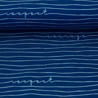 Baumwolljersey - Swafing - Reminder by Käselotti - blau-hellblau