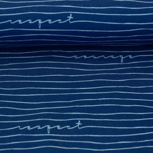 Baumwolljersey - Swafing - Reminder by Käselotti - blau-hellblau