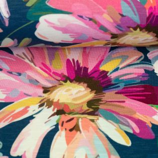 Viskosejersey - Swafing - Arielle - gemalte Blumen