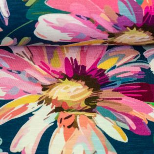 Viskosejersey - Swafing - Arielle - gemalte Blumen