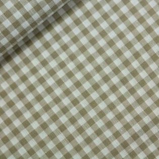 Baumwolle - Karo 0,5cm - beige