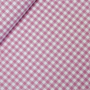 Baumwolle - Karo 0,5cm - rosa
