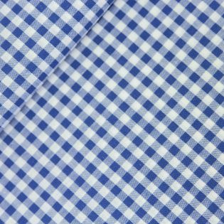 Baumwolle - Karo 0,5cm - blau