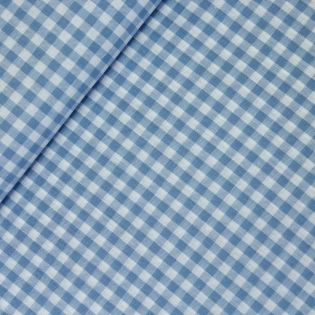 Baumwolle - Karo 0,5cm - hellblau