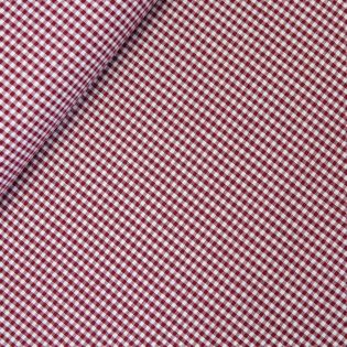 Baumwolle - Karo 0,2cm - bordeaux