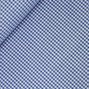 Baumwolle - Karo 0,2cm - royalblau