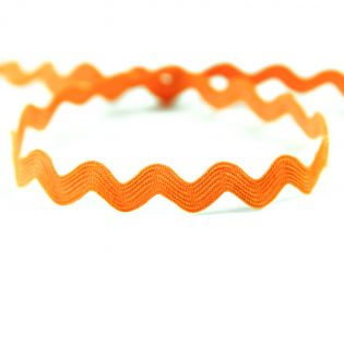 Zackenlitze - 7 mm - uni - orange