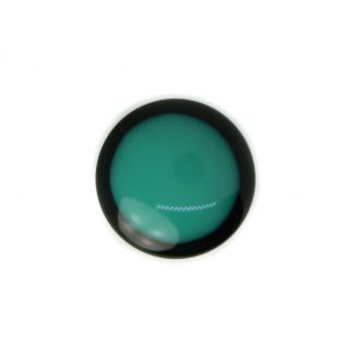 Ösenknopf - glänzend - 22 mm - grün - schwarz