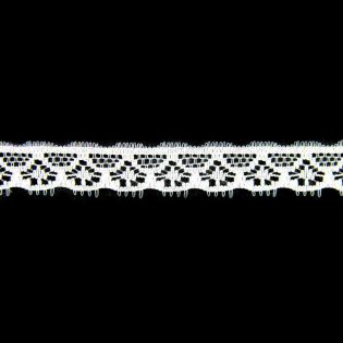 Perlonspitze - 11 mm - weiss