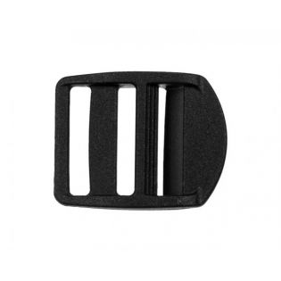 Klemm-Leiterschnalle - 25 mm - schwarz - 2er