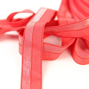 Einfassband - elastisch - 18 mm - rot