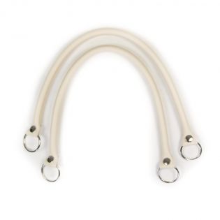 Taschengriff - Lederoptik - 55 cm - beige
