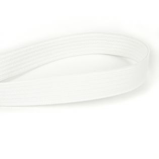 Gummiband - 15 mm - weiss