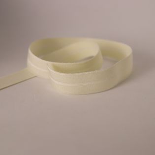 Einfaßband - elastisch - 20 mm - wollweiß