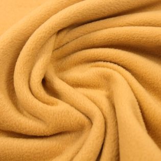 Fleece - antipilling - uni - senfgelb