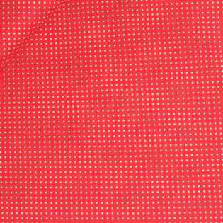 Baumwolle - Pünktchen - rot