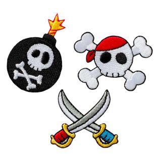 Applikation - Piraten Trio, 3 Stk.