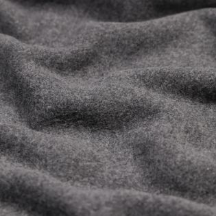 Baumwollfleece - Organic - uni - anthrazit