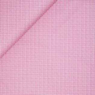 Baumwolle - Karo Gitter - rosa