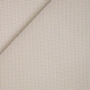 Baumwolle - Karo Gitter - beige