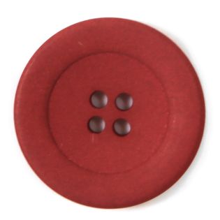 4-Loch-Knopf - 25 mm - uni - gebranntes rot
