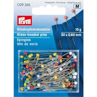 Prym - Glaskopfstecknadeln - 30 x 0,60 mm - 10g