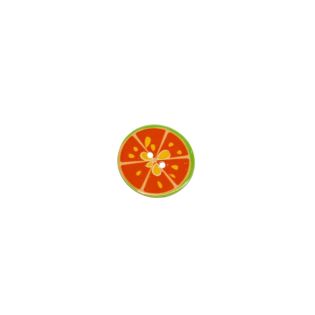 2-Loch-Knopf - 25 mm - Orange - orange - gelb - grün