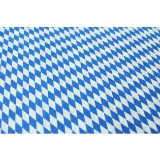 Baumwolle - Bayernraute - klein - weiß - blau
