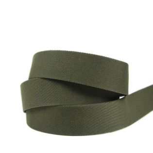 Viskosegurtband - uni - 40 mm - olivgrün