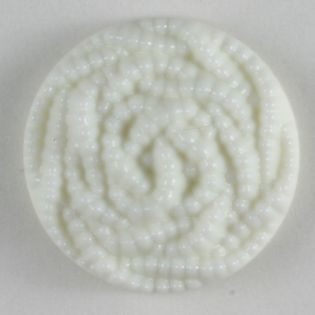 Öse - 15 mm - Blume - weiß