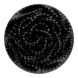 Öse - 15 mm - Blume - schwarz