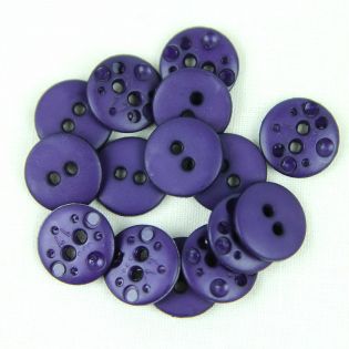 2-Loch-Knopf - 13 mm - lila