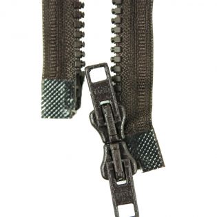 Reißverschluss Opti - P60 - 60cm - Werraschieber - Zweiwege - teilbar - zartbitterschoko